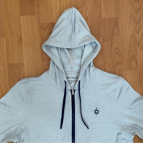 Peter Millar Women’s Sun Logo French Terry Zip Up Hoodie Sweatshirt Size Large - Picture 4 of 9